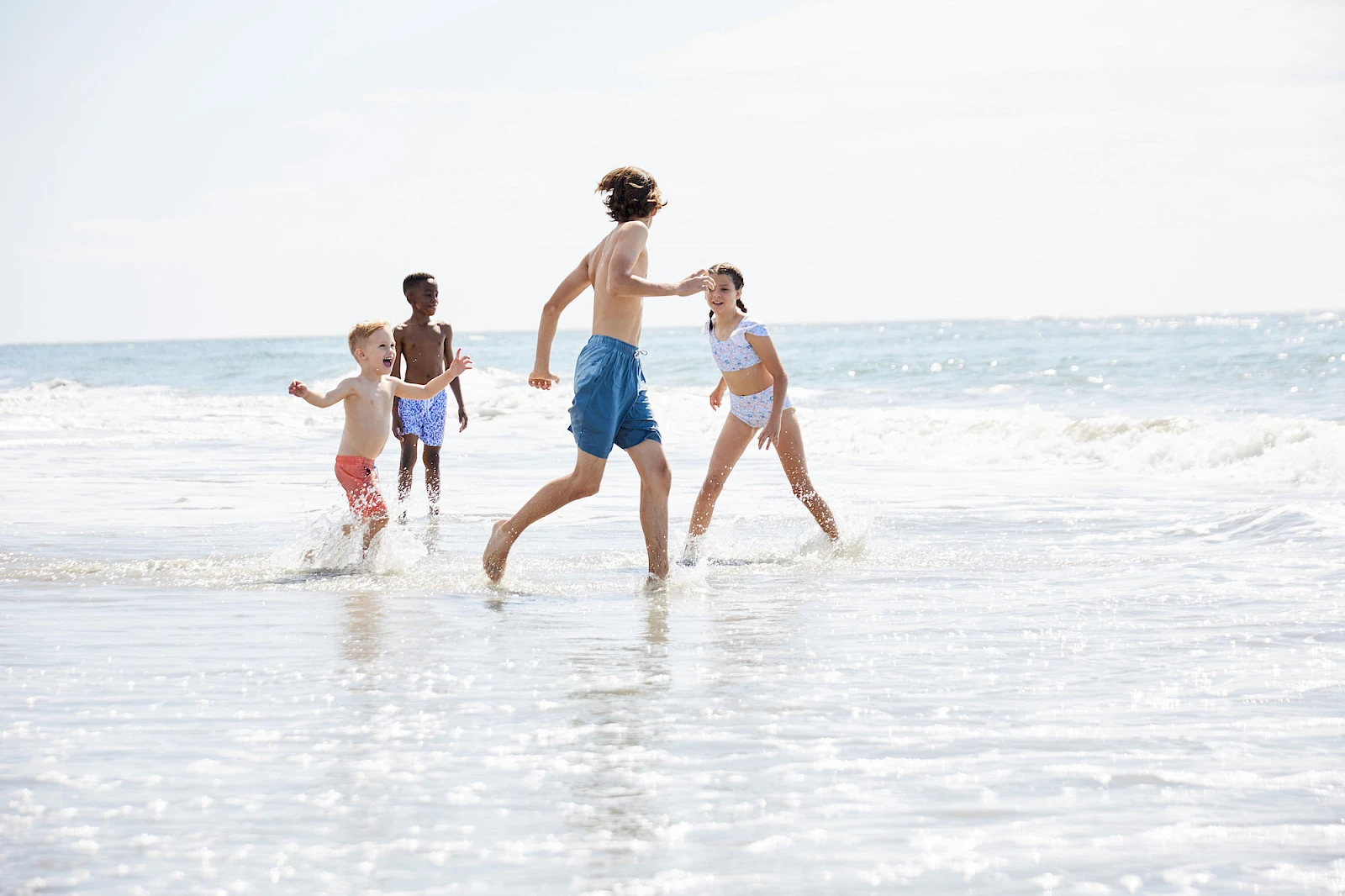 Playing in the water