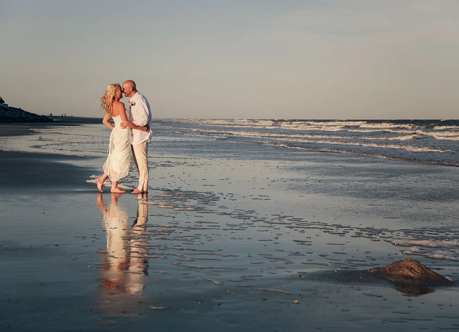Beach Wedding Couple