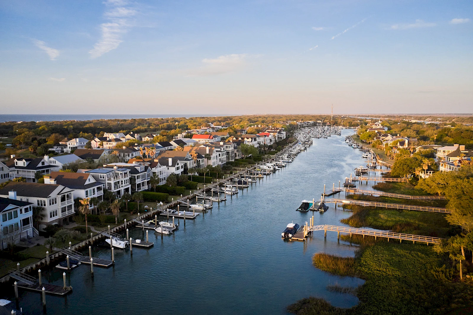 Aerial of Isle of Palms Marsh