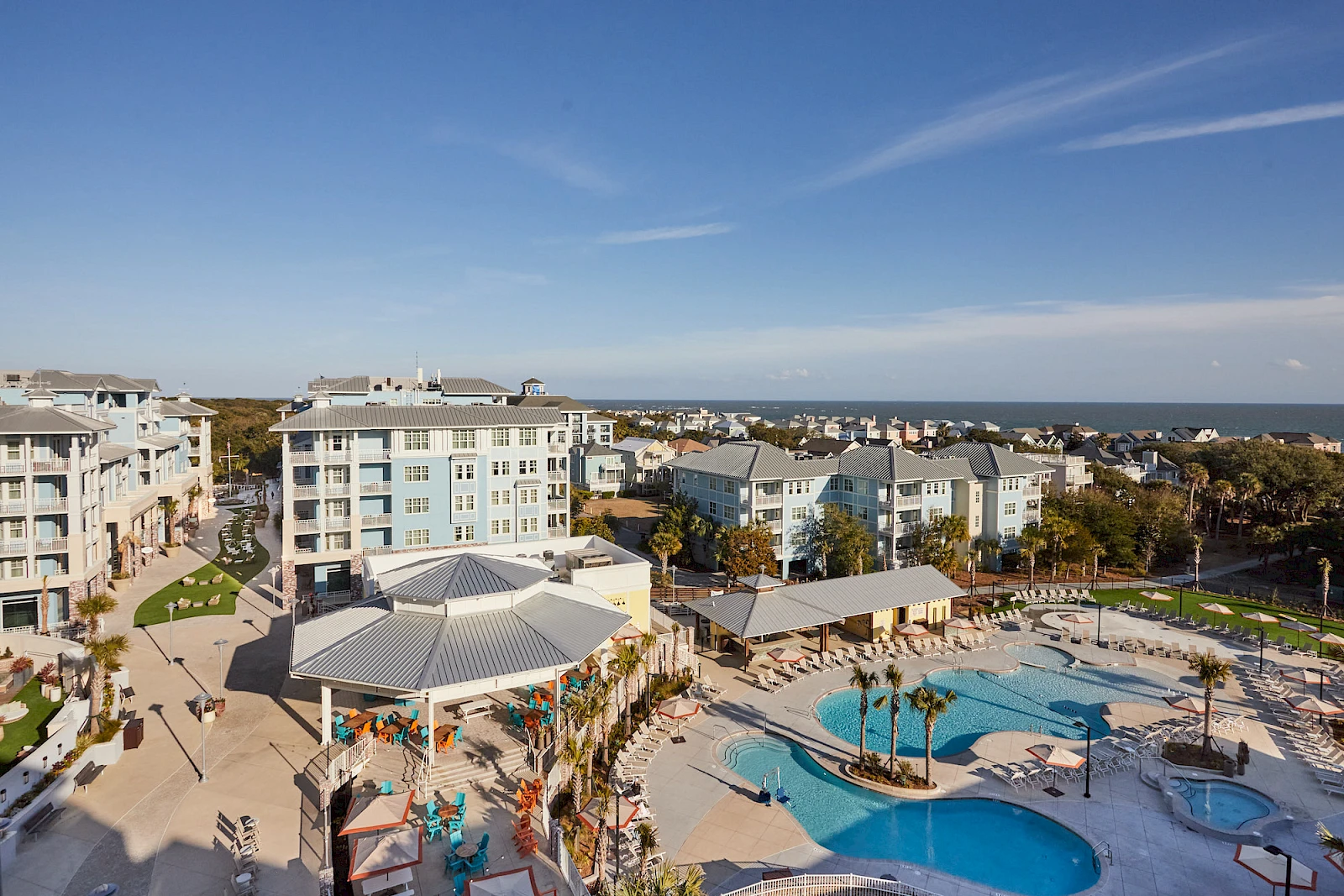 Aerial of Residences at Sweetgrass & Sweetgrass Pool Complex